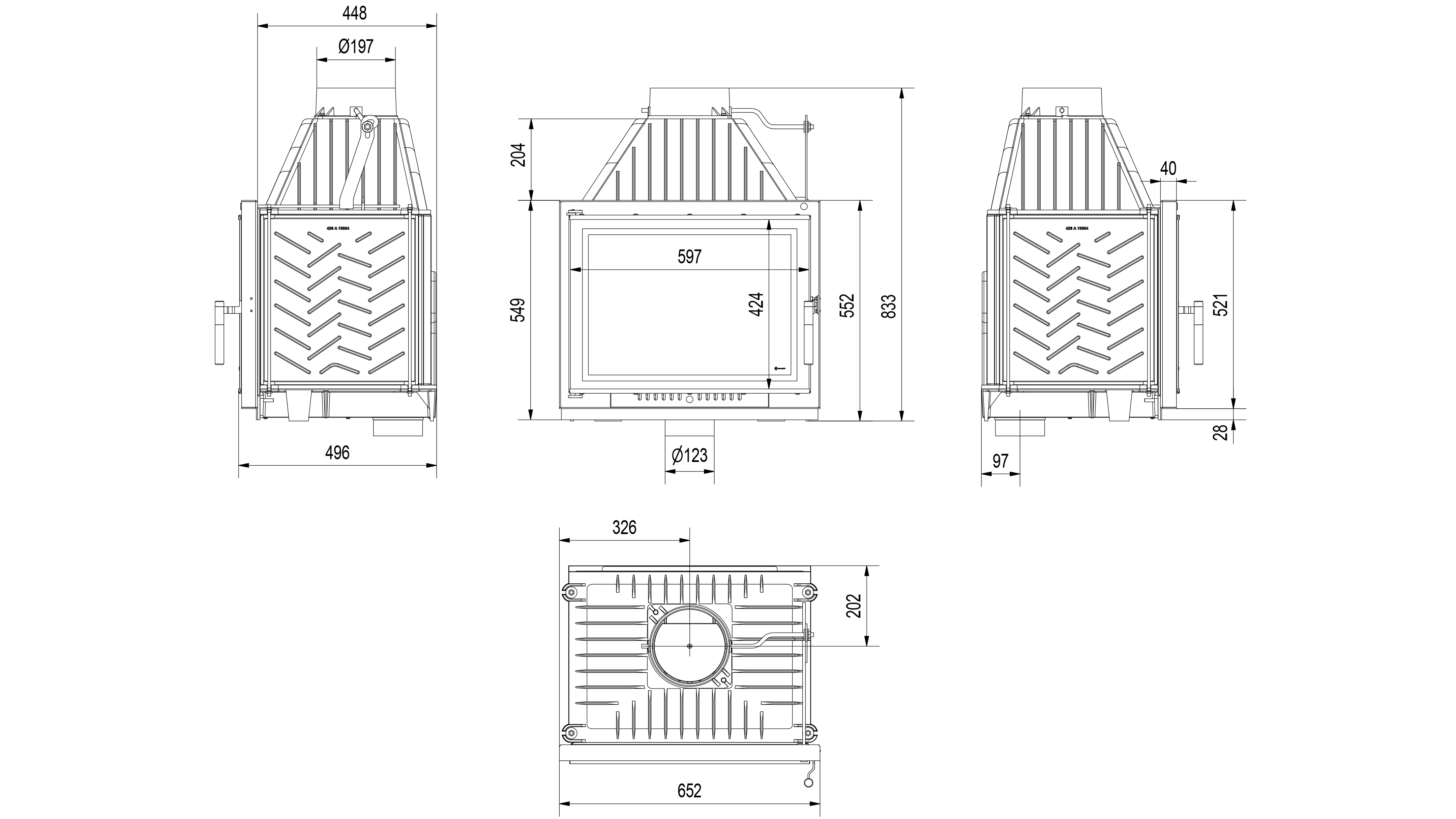 Rysunek techniczny LUCY 14 SLIM lewy BS rysunek techniczny